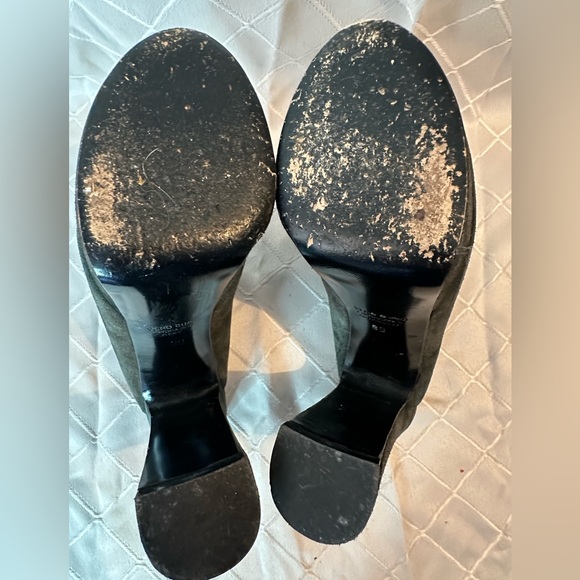 Kenneth Cole Dark Green Peep-Toe Mules, size 39 - Picture 11 of 12